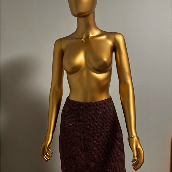 Molly Bracken Burgundy Pencil Skirt - Picture 6 of 8